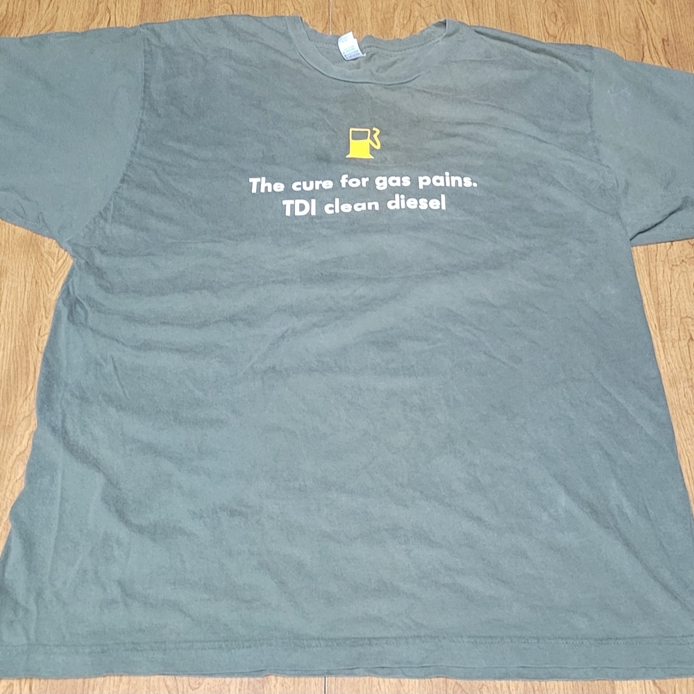 Anvil Green VW TDI diesel T-Shirt Size XL.